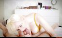 Iris Keenkade: Блондинка робить мінет - мілфа, відео від першої особи, ковтає сперму