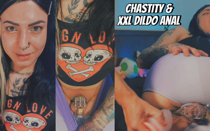 EmmaInkTrans: Sissy v cudnosti s roztrhanými kalhotami v tělocvičně a zničení...