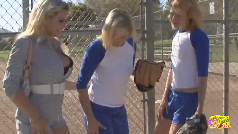 Naughty Lesbian Girls: Baseball Chicks Get Seduced and Picked up by the Lez...