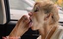 sex21century: Story #12. Blonde MILF Licks the Driver's Feet and Sniffs Socks....