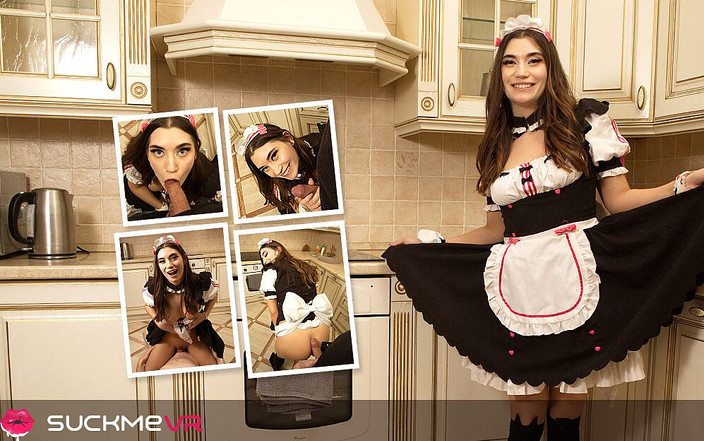 Suck Me VR: POV sex s Elise Moon jako služka v kuchyni