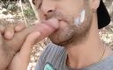 Idmir Sugary: Taking Friends Cum on Unshaved Face - Facial Cum
