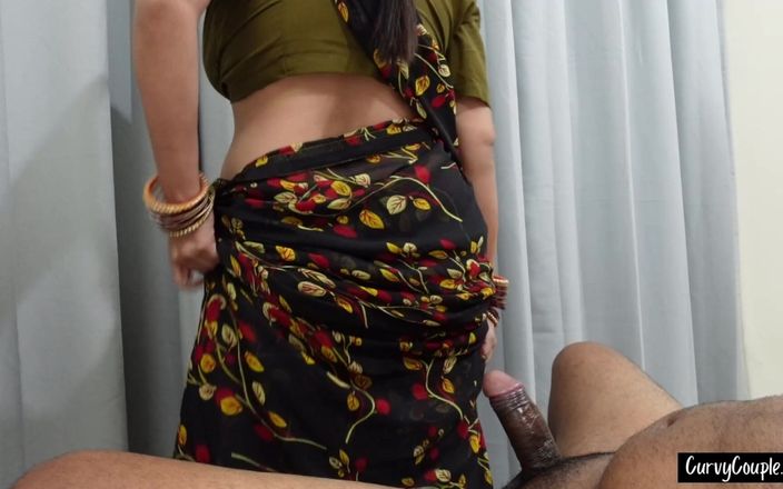 Curvy cum couple: Wanita India pantat montok ngentot posisi reverse cowgirl tanpa melepas...