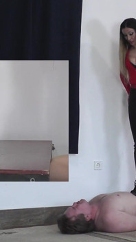 Mistress Tatjana Tramples for a Long Time but the Slave Will Not Have an Orgasm Pp