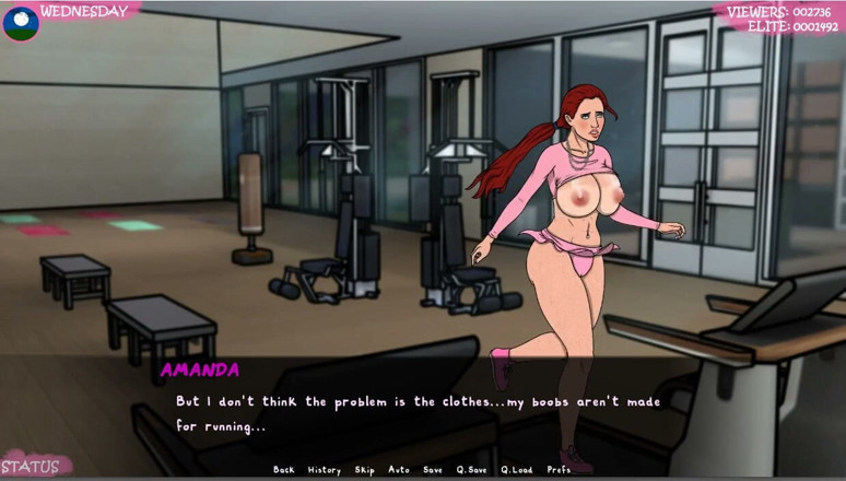 XXX Games Bunk: Allenamento sexy in palestra in topless e vestiti rivelando