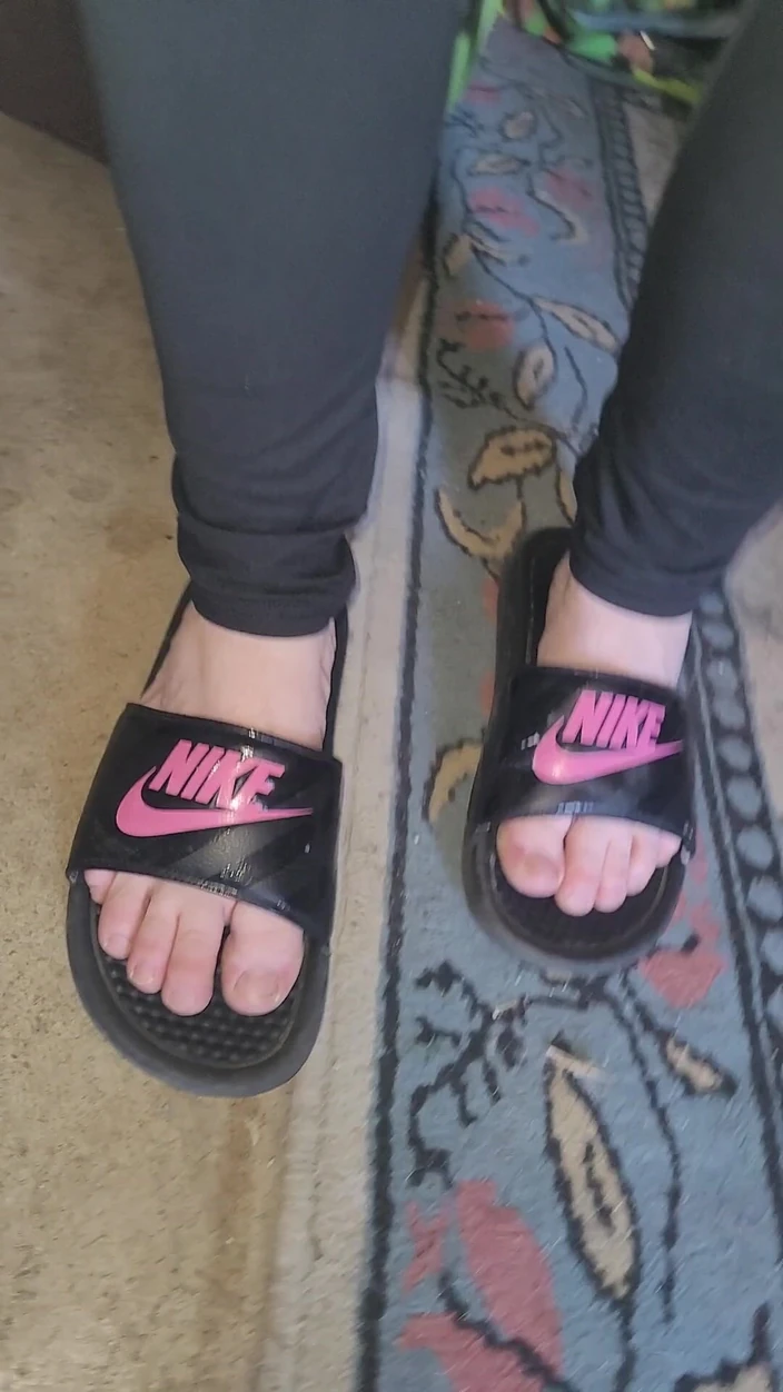 On cloud 69: "suck My Toes Lick My Feet" Sandals