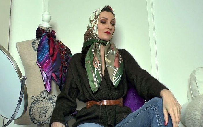 Lady Victoria Valente: Cashmere Jacket and Silk Scarves Styling