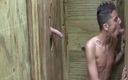 SEXUAL SIN GAY: Niegrzeczny koleś Scena-1 brudny Twink cieszy się Double Glory Hole