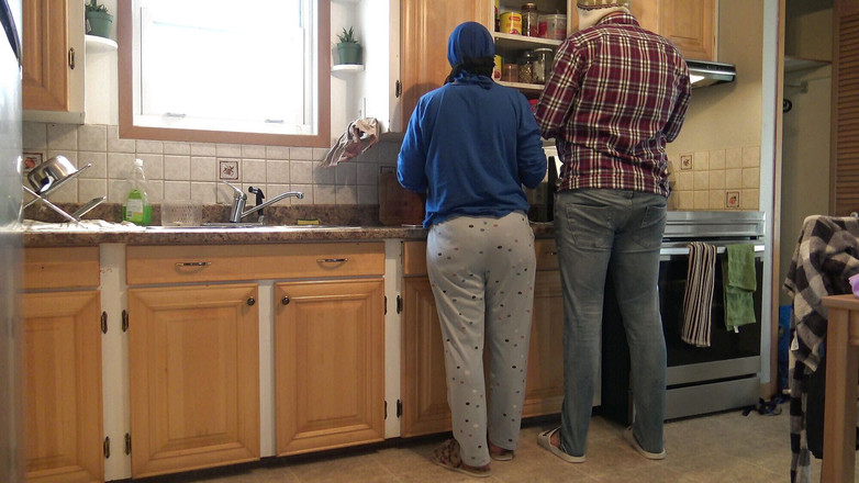 Souzan Halabi: パキスタンStepmom肛門Creampiedによって角質Stepson