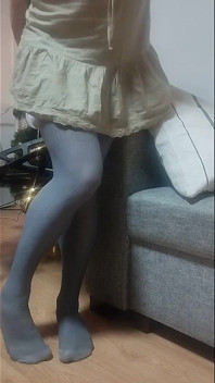 Teen Gets Horny After College so She Uses Her Dildo with Maximum Vibration on Her Pussy and Squirts in Her Tights