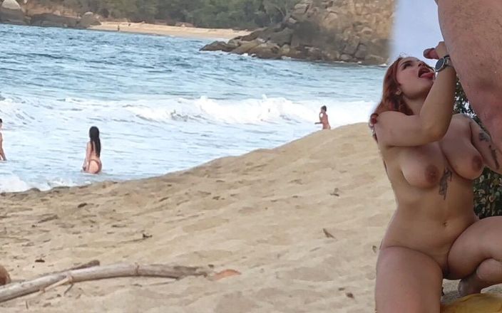 cxlila: Big Ass Colombian Latina Gets Naughty on a Nude Beach...