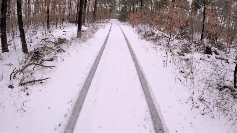 Bouncy Tits Action: Naked Boobs Banging Hard in Winter Forest