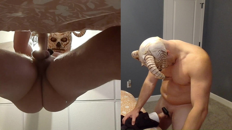 Bald Daddy: Balddaddy hat harten tag, muss etwas Stress lindern. Dirtytalk dämon