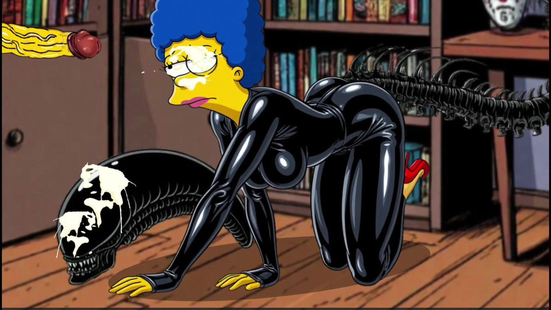 Octopussy Lovers Club: Halloween Spezial-cartoon. Alien: Homer