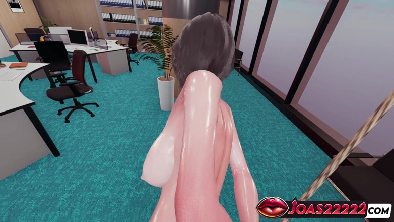 Joas22222: Hatsune Office 3D Animation - Cowgirl Ride, Spooning Fuck, Tied Doggystyle Creampie...