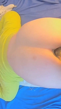 Heavy Analgasms When Dildo Bounces in Swollen Prostate