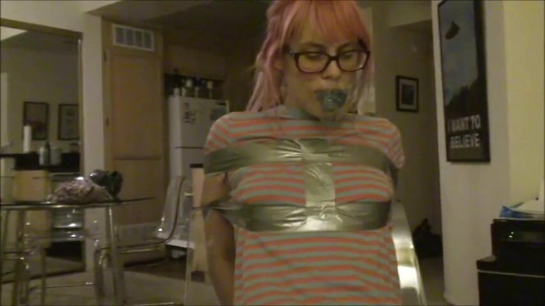 Selfgags classic: Gagging my bratty little snitch stepsister again!