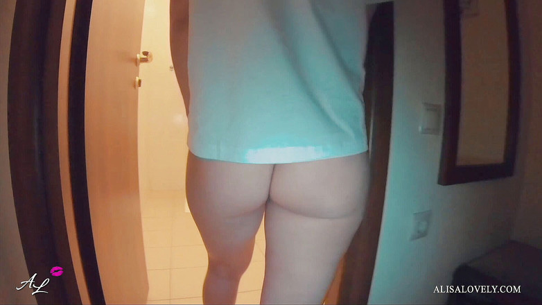 Alisa Lovely: Couple after a walk fucked in the shower - Amateur POV