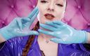 Arya Grander: ASMR clip: nitrile gloves and oil - Glaminatrix Arya Grander - hot...