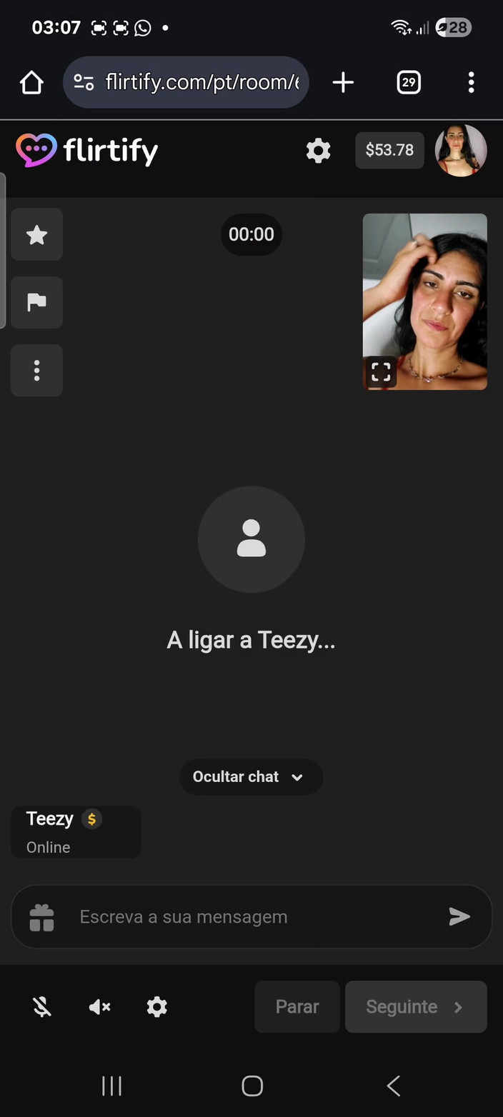 Renatinharj: Ich rief Vanessinha an und masturbierte zu ihr