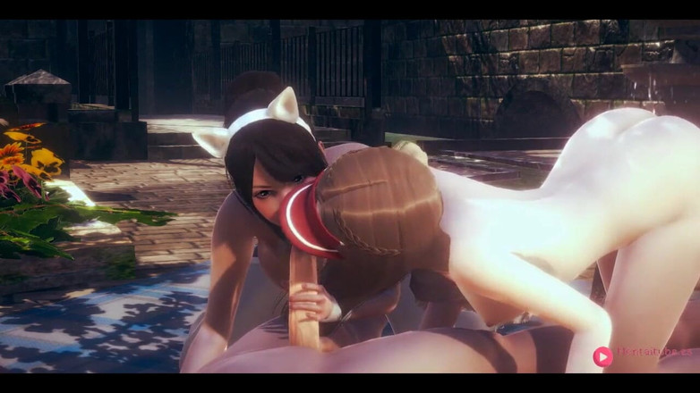 HentaiTubes: Sexo a três Hentai 2 Meninas 1 Garoto