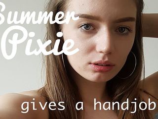 Only3x: Summer Pixie gives a handjob