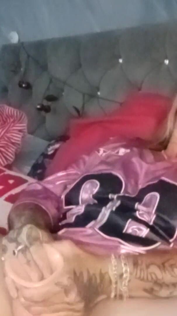 Kitty James: Pink Wet Look with Fisting Toy