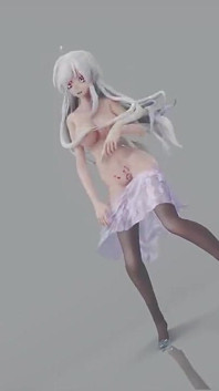 Mmd Brown Eyed Girls; Sheer Dress; See-through Heels; Black Stockings