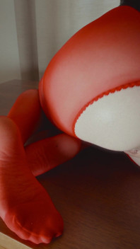 Anal Fisting in Red Pantyhose