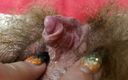 Cute Blonde 666: Detailní záběr na pulzující klitoris pov chlupatá kundička