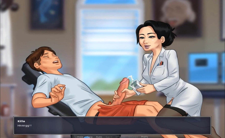 Hentai World: Summertime saga - Asian woman jerk my cock in college
