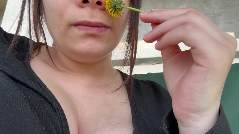 AmayaMori: Sneezing From Flowers but Loving It Allergy Turns Sensual