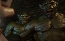 Game of Lust 3D: Busty Asian Beauty Got Big Cock Orc Double Penetration and...
