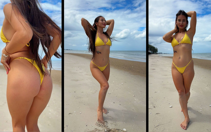 PassionBunny: Outdoor Bikini Fun with Hottie on the Beach