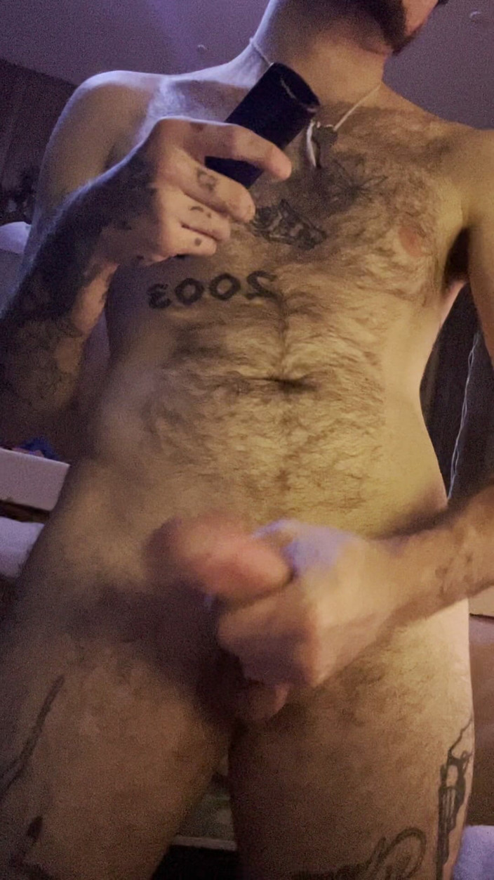 WolfManJack: Leker med min kuk