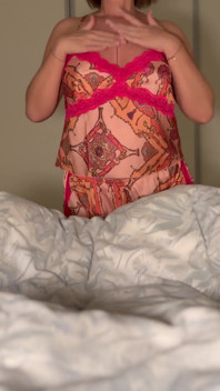 Girl in Pink Satin Nightwear Fucked in Bed to Fill Her Pussy with Hot Cum - Projectfundiary