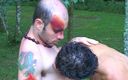 Gays Case: Tattooed Bald Dude and Cute Twink Drive Each Other at...