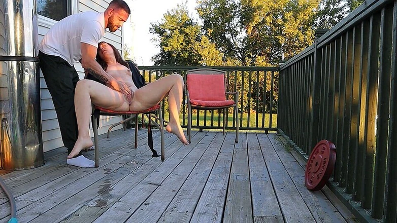 JessTonySquirts: Squirting in Public (neighbors Watch Me)