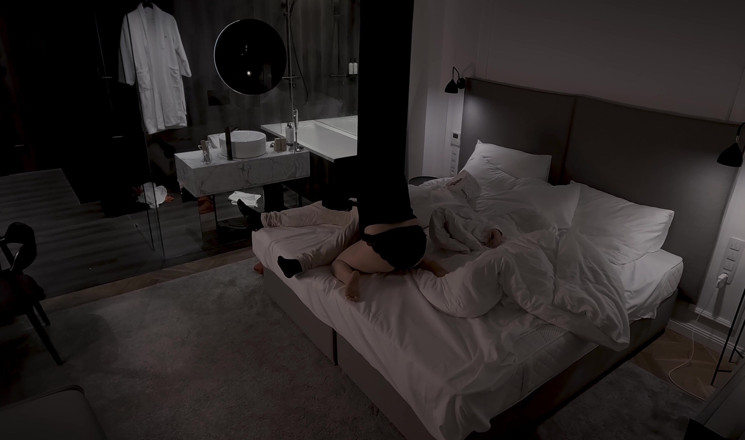 DedeDeville: Horny Stepmom Shares Bed, in Hotel with Stepson After Party...