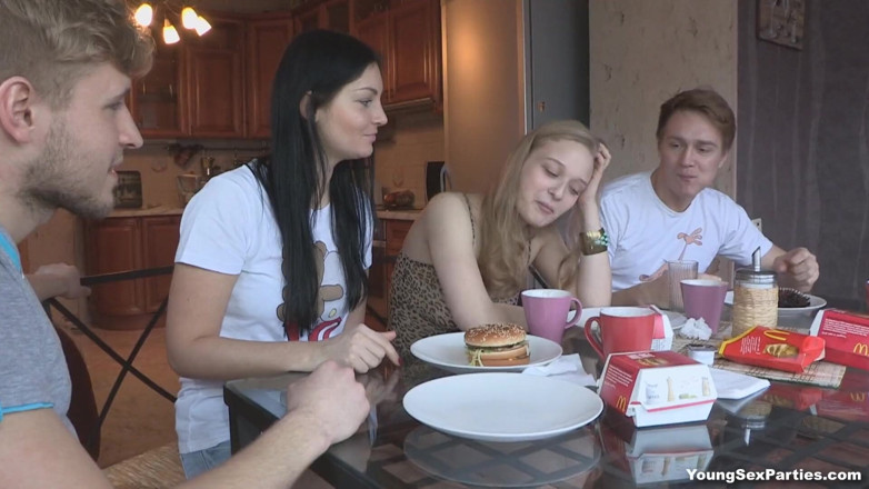 Young Sex Parties: Teens fuck in pairs and more