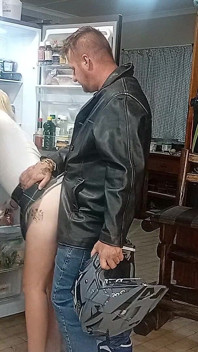 Kitchen Sex with Biker