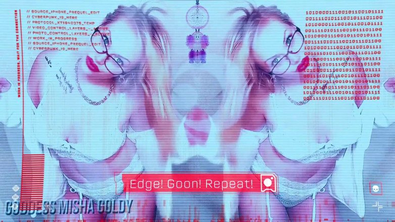 Goddess Misha Goldy: Word een hersenloze gooning Jerkaholic voor mij! Dompel jezelf onder...