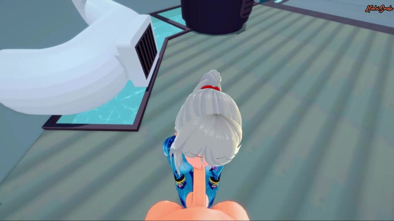 Hentai Smash: Samus dostaje POV twarzy przed uzyskaniem misyjnego kremówka - Metroid Hentai