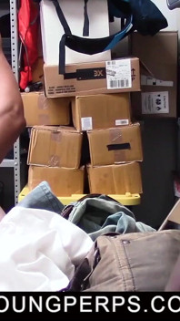 Young Perps - Shy Teen Shoplifter Gets Dominated and Fucked by Two Black Security Guards