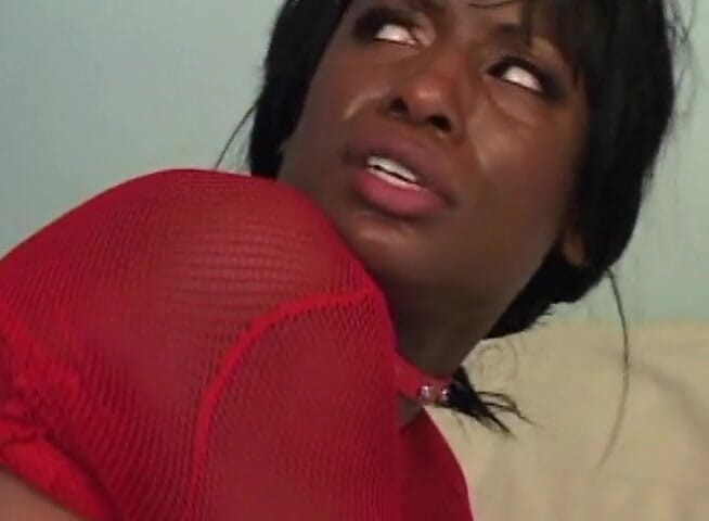Black Jass: Busty nubian babe gets plowed in her both holes