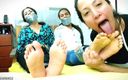 Selfgags Latina Bondage: Gagged with Each Other&amp;#039;s Stinky Socks and Foot Worshipped by...