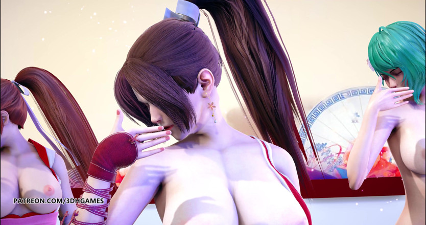 3D-Hentai Games: GigaReolEVO - Addiction naked dance Mai Shiranui Tamaki Kasumi DOA