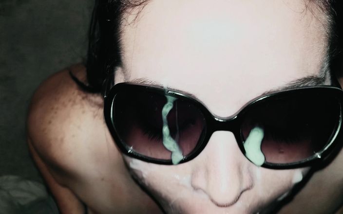 Sexy NEBBW: Kacamata hitam berlumuran air mani remaster