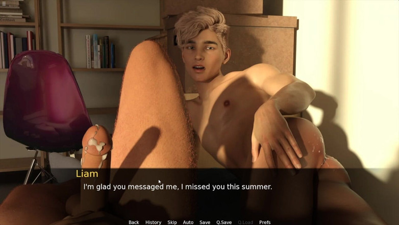 Future man: Two Gays Friends Having Anal Sex Cum on Ass