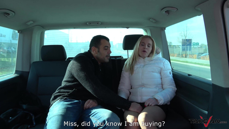 Take Van: Foursome in driving car with super horny Milf and Wendy...